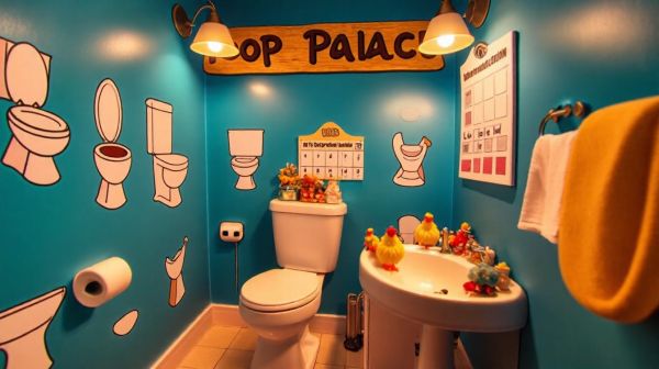 5 idées originales pour des WC au style humoristique